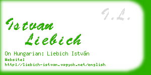 istvan liebich business card
